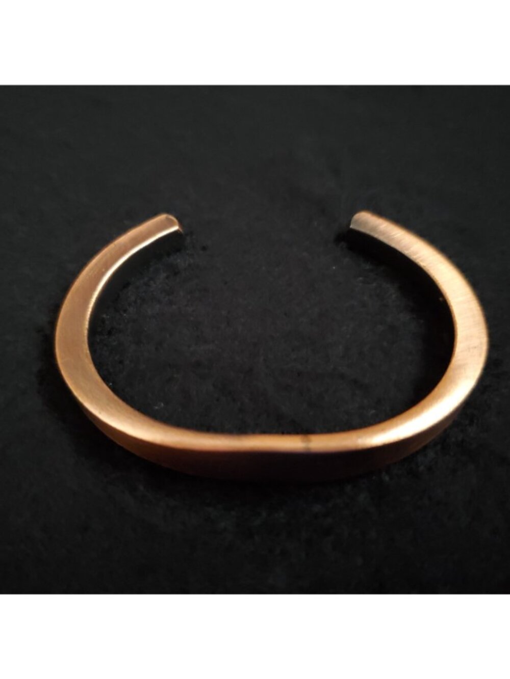 Vintage Copper Cuff Bracelet 6.25" Modernist Minimalist - Picture 7 of 10
